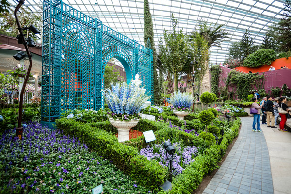 新加坡旅游-滨海湾花园温室：花芎园（图／记者林世文摄）