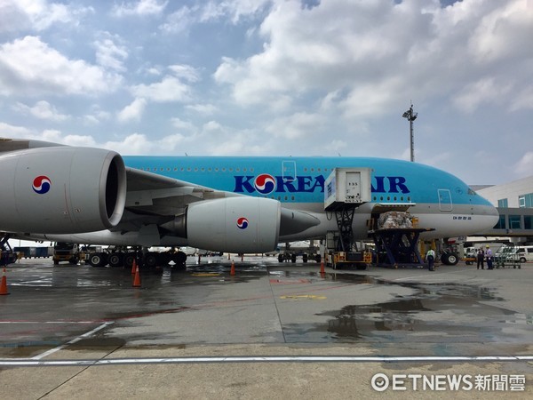 ▲大韩航空A380首航。（图／记者于佳云摄）
