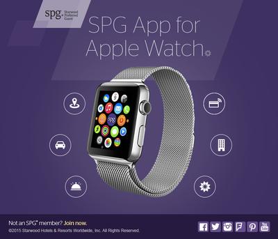 SPG 俱乐部应用程序正式登录 Apple Watch