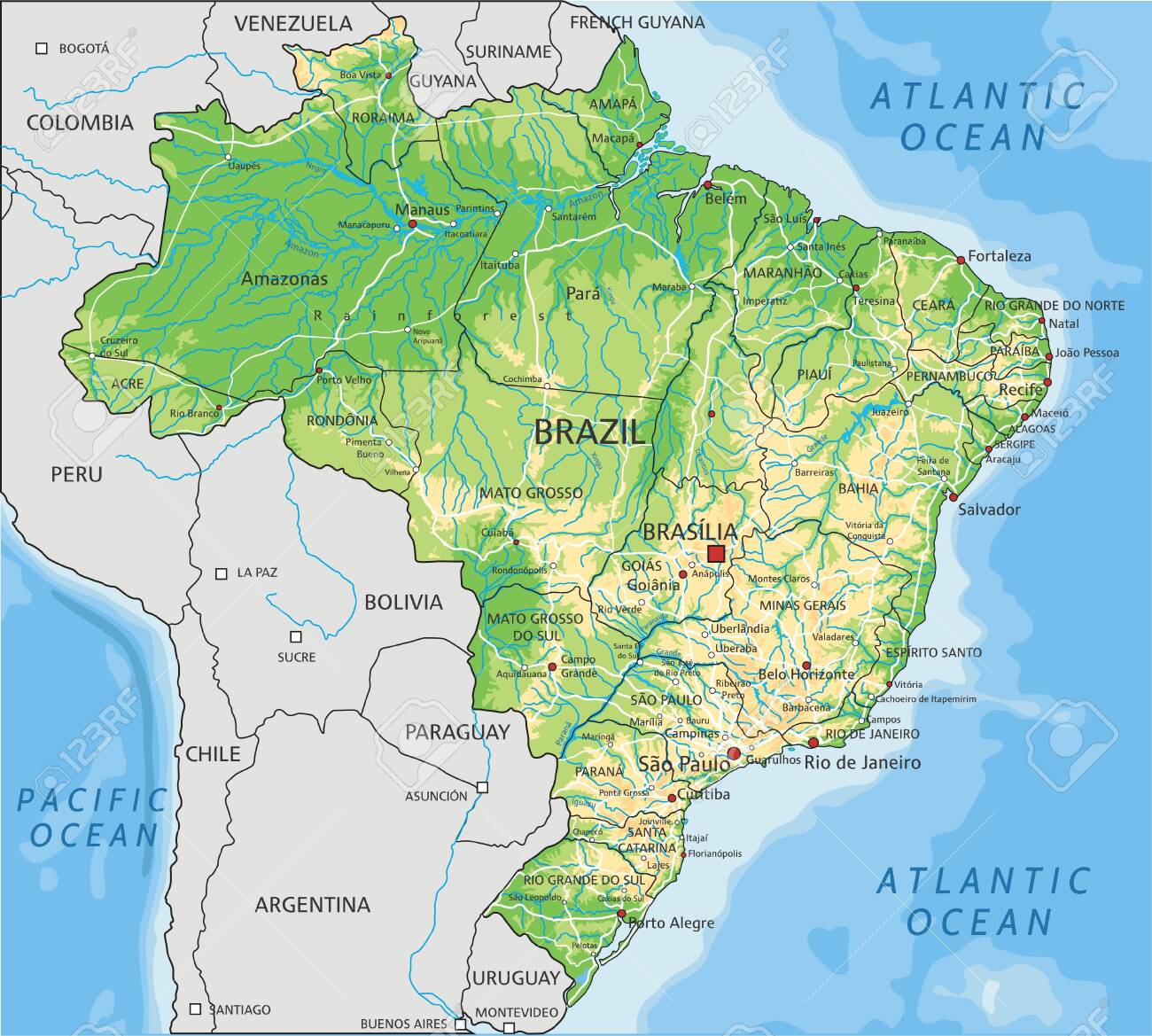 122605562-high-detailed-brazil-physical-map-with-labeling-