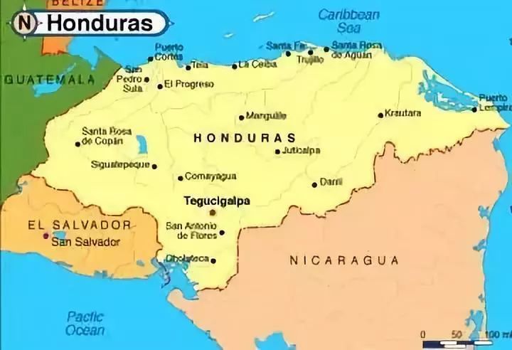 洪都拉斯 雪莉 地图